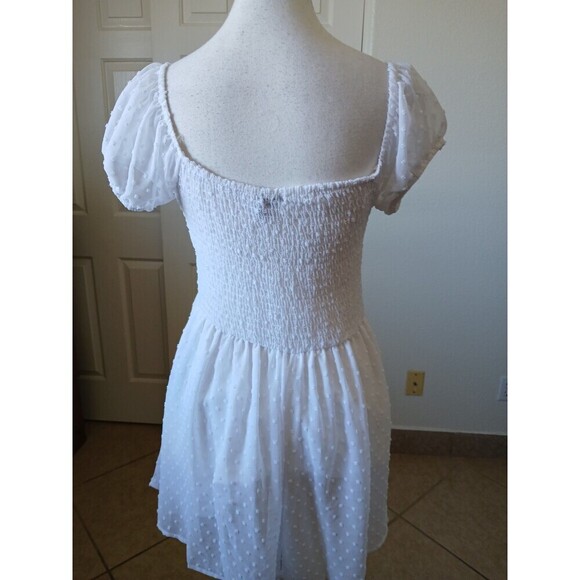 J for Justify Romper Dress size Large Short Sleeve Lined Coastal Beachy - Picture 3 of 14